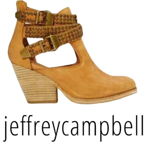 Jeffrey Campbell Leather Ibiza Last Watson Ankle Booties - Picture 1 of 16
